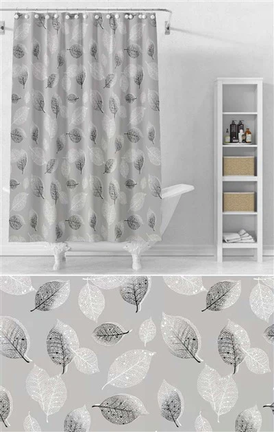 Sprchové závesy Leaf Design Peva 68 g/m2
